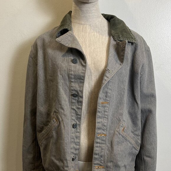 Armani Jackets & Blazers - ARMANI JEANS BUCKLE DENIM FIELD JACKET